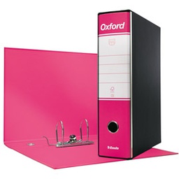 [63412] Registratore OXFORD G83 fucsia dorso 8cm f.to commerciale ESSELTE