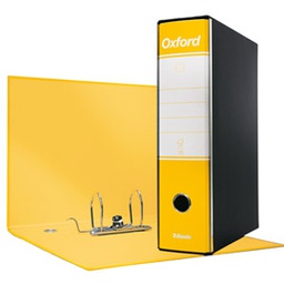 [63410] Registratore OXFORD G83 giallo dorso 8cm f.to commerciale ESSELTE