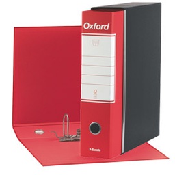 [50924] Registratore OXFORD G85 rosso dorso 8cm f.to protocollo ESSELTE