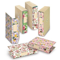 [72442] Registratore protocollo D.8cm con custodia Pigna Nature Flowers