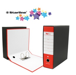 [STL4009] Registratore STARBOX f.to commerciale dorso 8cm rosso STARLINE
