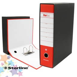 [STL4001S] Registratore STARBOX f.to protocollo dorso 8cm rosso STARLINE/sfuso