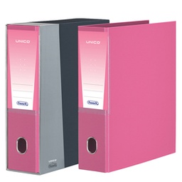[55183] Registratore Unico c/custodia rosa dorso 8cm f.to protocollo Favorit