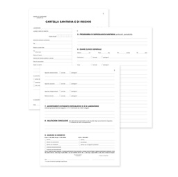 [88635] Registro cartella sanitaria/di rischio 34pag. num. 31x24,5cm DU131910000 DU