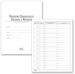 [88595] Registro cronologico deleghe e revoche 48pag 31x24,5cm DU351118DR0 Data Ufficio