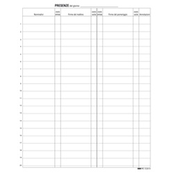 [52032] REGISTRO FIRME PRESENZE AL LAVORO 31X24 100PAG. E2819