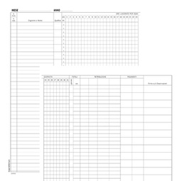 [88629] Registro Presenze Mensili 48pag. 31x24,5cm DU131301200 DU