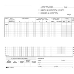 [50234] REGISTRO PRIMA NOTA IVA CORRISPETTIVI 29,7X23 13/13 FG AUTORIC. E2104A