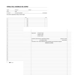 [50276] REGISTRO VERBALI ASSEMBLEA CONDOMINIO 96PAG 31X24,5CM E2529