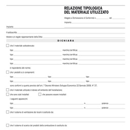 [54352] RELAZIONE TIPOLOGICA MATERIALE UNILIZZATO SNAP 100FG 29,7X21 E9071BIS