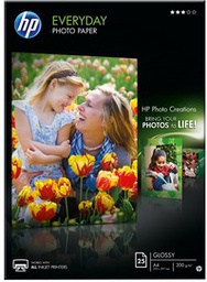 [HPQ5451A] RISMA 25 FG CARTA FOTOGR. HP EVERYDAY PHOTO PAPER SEMI LUCIDA A4 200gr