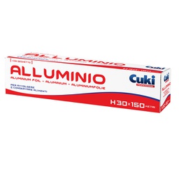 [90015] Roll alluminio H300mm x 150mt in astuccio con seghetto Cuki Professional