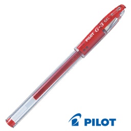 [45884] Roller gel G-3 0,7mm rosso PILOT