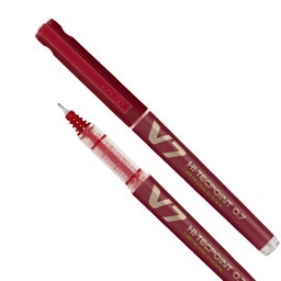 [68098] ROLLER HI-TECPOINT V7 RICARICABILE ROSSO BEGREEN PILOT