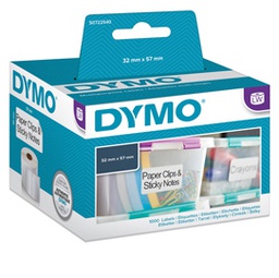 [46892] ROTOLO 1000 ETICHETTE MULTIUSO RIMOV. 57X32MM X DYMO LW 113540