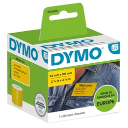 [91243] Rotolo 220 Etichette Spedizione/Badge 54x101mm gialle per Dymo LabelWriter