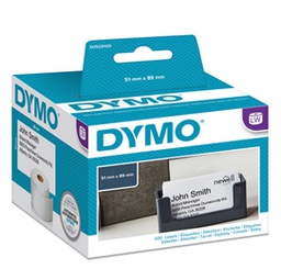 [62461] ROTOLO 300 ETICHETTE NON ADESIVE PER BADGE 51x89MM X DYMO LW