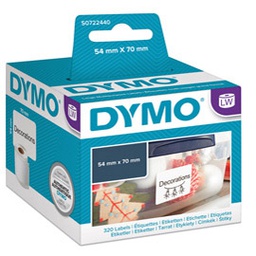 [27800] ROTOLO 320 ETICHETTE DIM.54X70MM DISCHETTI X LW 990150
