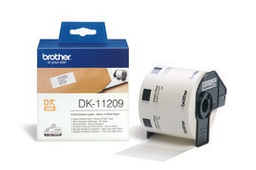 [BRODK11209] ROTOLO 800 ETICHETTE 29X62MM NERO/BIANCO IN CARTA