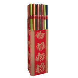 [96317] Rotolo carta regalo Ecocolor 3x1mt colori assortiti Sadoch