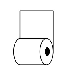 [93450] Rotolo carta termica BPA free 70gr neutra 59,5mmx85mt D90mm distr.self service