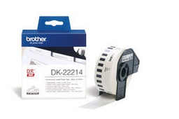 [BRODK22214] ROTOLO ETICHETTA CONTINUA 12MMX30,48MT NERO/BIANCO