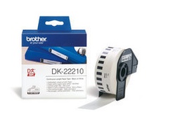 [BRODK22210] ROTOLO ETICHETTA CONTINUA 29MMX30,48MT NERO/BIANCO