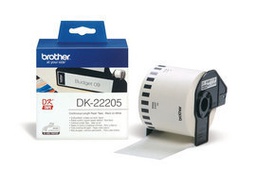 [BRODK22205] ROTOLO ETICHETTA CONTINUA 62MMX30,48MT NERO/BIANCO