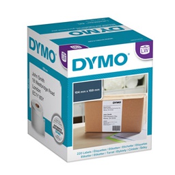 [63293] ROTOLO 220 ETICHETTE BIANCHE 104X159MM DYMO LW XL INDIRIZZI S0904980