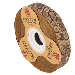[82344] Rotolo nastro Woodly Tronchi 24mmx100mt Bolis