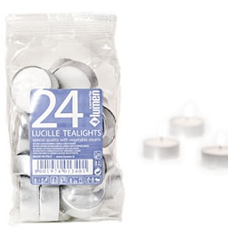 [76416] Sacchetto da 24 CANDELE TEALIGHT BIANCO