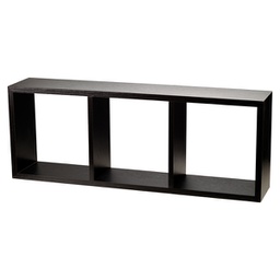 [97370] Scaffale cubo 3 ripiani MDF 30x15x80H cm Wenge