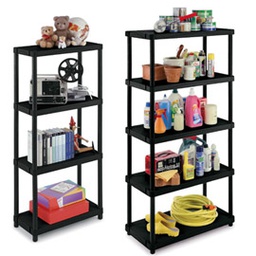 [61675] SCAFFALE PPL 5 RIPIANI 80x40x173,4CM NERO ART.4080 S/5