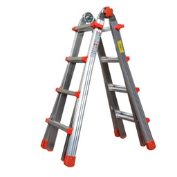 [80741] SCALA TELESCOPICA ALLUMINIO 8+8 GRADINI Squadra PiU'