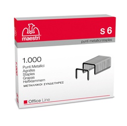 [45250] SCATOLA 1000 PUNTI S6 (23/6 IN ACCIAIO RO-MA