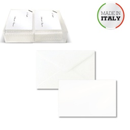 [68901] SCATOLA 100biglietti+100buste f.to 4 75x112mm BRISTOL SADOCH