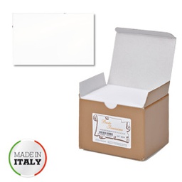 [68904] SCATOLA 100biglietti BIANCHI 240gr f.to 4 69x106mm BRISTOL SADOCH