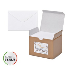 [68903] SCATOLA 100 buste BIANCHE f.to 9 90x140mm BRISTOL SADOCH