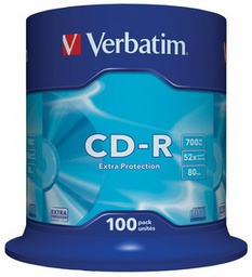 [VERCDP700100SK] SCATOLA 100 CD-R DATALIFE SPINDLE 1X-52X 700MB SERIGRAFATO EXTRA PROTECTION