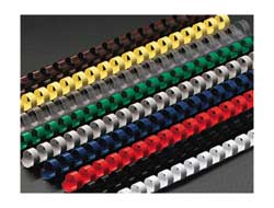 [26689] SCATOLA 100 DORSI SPIRALE 14MM ROSSO 21 ANELLI