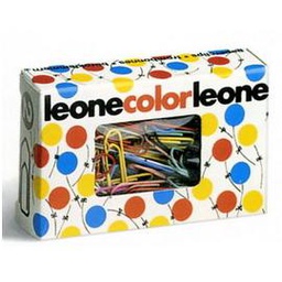 [49762] SCATOLA 100 FERMAGLI COLORATI E METALLIZZATI N.2 MM26 LEONE COLOR