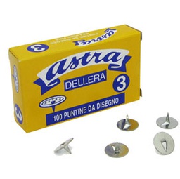 [44690] SCATOLA 100 PUNTINE N.3 ACCIAIO LUCIDO LEONE