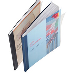 [51063] SCATOLA 10 COPERTINE IMPRESSBIND 14MM BLU FLESSIBILE