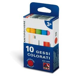 [35276] SCATOLA 10 GESSETTI TONDI COLORATI Primo
