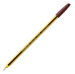 [89175] Scatola 10 penna a sfera 434 Noris Stick marrone 1,0mm STAEDTLER