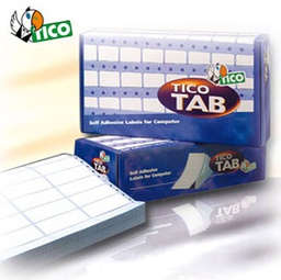 [68189] Scatola 12000 etichette adesive TAB3-0722 72x23,5mm corsia tripla Tico