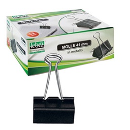 [37190] SCATOLA 12 DOUBLE CLIPS 41MM ART.510/1