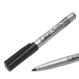 [46036] SCATOLA 12 MARCATORI POCKET 1445 NERO P.TONDA PERMANENTE BIC