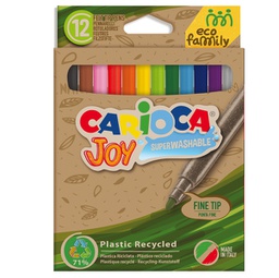 [90791] Scatola 12 pennarelli Joy Eco Family lavabili colori assortiti Carioca