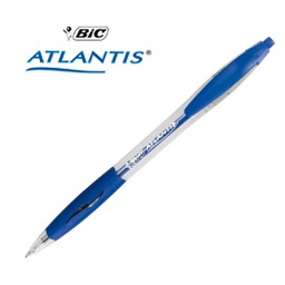 [44930] SCATOLA 12 PENNE SFERA SCATTO BIC ATLANTIS 1.0mm BLU